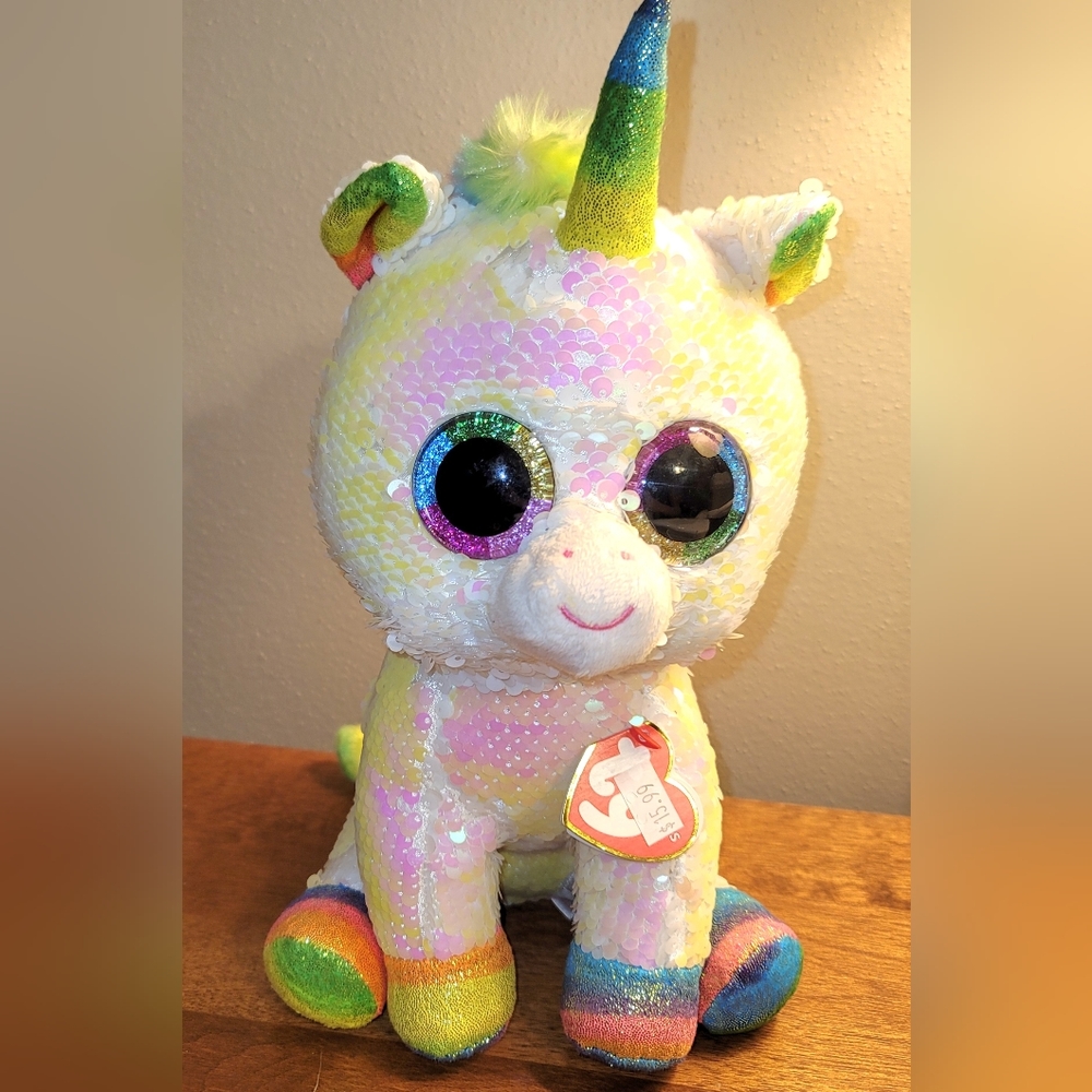 2/$20  Ty Flibbable Unicorn "Pixie"